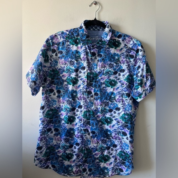 Robert Graham - Cedar Falls Skull-Print Shirt - Picture 3 of 6